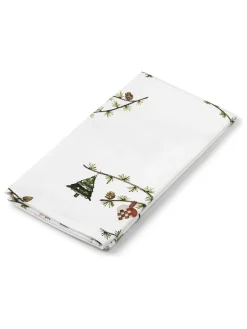 Kähler Tisch- & Küchentextilien<4er-Set: Servietten "Hammershøi Christmas" in Weiß/ Bunt - (L)45 x (B)45 cm