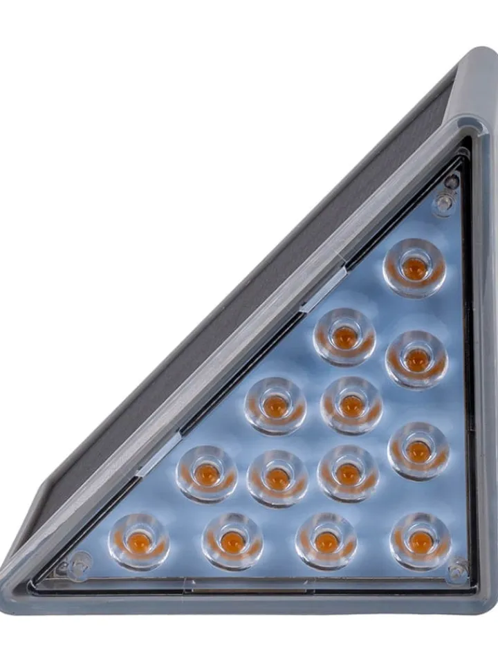 näve Außenbeleuchtung|Außenleuchten<2er-Set: Solar-Treppenleuchten "Scala" in Grau - (B)5,2 x (H)11 x (T)6,2 cm