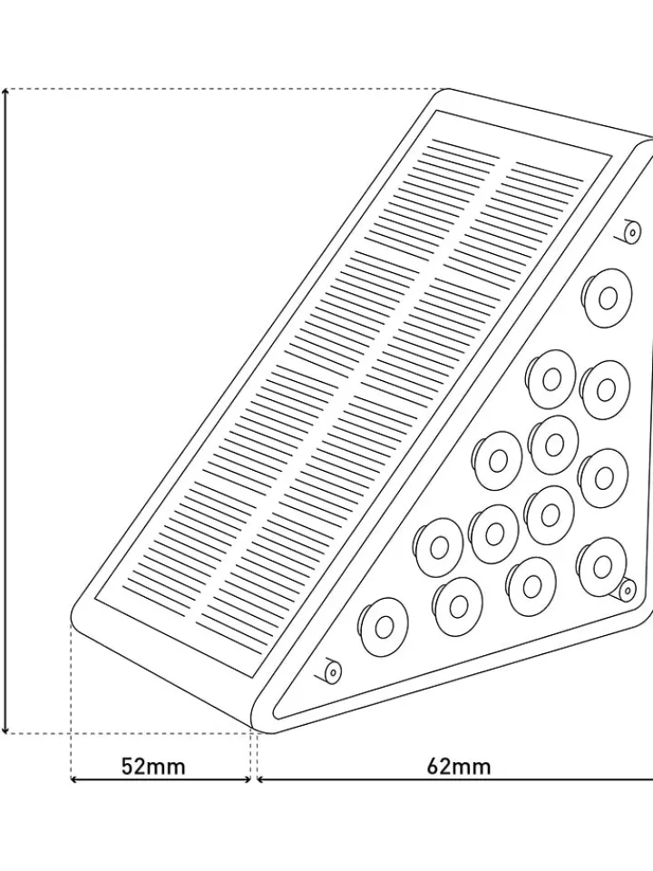 näve Außenbeleuchtung|Außenleuchten<2er-Set: Solar-Treppenleuchten "Scala" in Grau - (B)5,2 x (H)11 x (T)6,2 cm