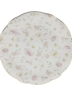 Clayre & Eef Gedeckter Tisch<6er-Set: Speiseteller in Weiß/ Bunt - Ø 26 cm