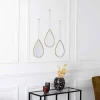 THE HOME DECO FACTORY Spiegel<3er-Set: Spiegel in Gold in Gold - (B)19 x (H)27 cm