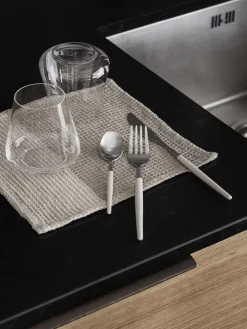 Blomus Küchentextilien|Tisch- & Küchentextilien<2er-Set: Spültücher "Gano" in Creme/ Beige - (L)25 x (B)25 cm