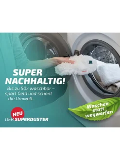 Leifheit Weitere Haushaltshelfer<2er-Set: Staubbezüge "Superduster" in Türkis/ Weiß