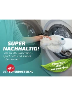Leifheit Weitere Haushaltshelfer<2er-Set: Staubbezüge "Superduster XL" in Türkis/ Weiß