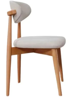 Evila Sitzmöbel<2er-Set: Stühle in Grau/ Hellbraun - (B)44 cm - (H)81 cm