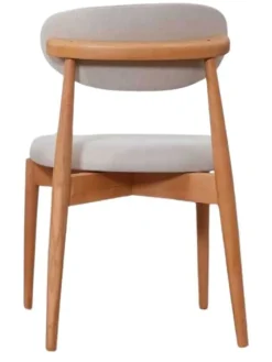 Evila Sitzmöbel<2er-Set: Stühle in Grau/ Hellbraun - (B)44 cm - (H)81 cm
