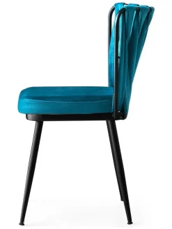 Scandinavia Concept Sitzmöbel<2er-Set: Stühle in Türkis - (B)43 x (H)82 x (T)43 cm