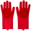 Edco Hunde<2er-Set: Tierpflege-Handschuhe in Rot - (L)32,6 x (B)15,5 cm