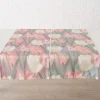 Boltze Küchentextilien|Tisch- & Küchentextilien<2er-Set: Tischläufer "Tulipa" in Rosa/ Grün - (L)140 x (B)40 cm