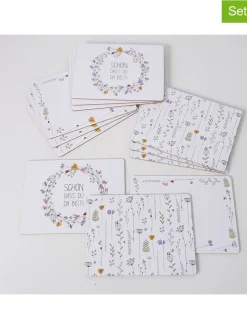 Boltze Tisch- & Küchentextilien<4er-Set: Tischset "Kamilla" in Weiß/ Bunt - (L)30 x (B)40 cm
