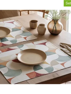 Mint Rugs Tisch- & Küchentextilien<2er-Set: Tischsets "Nagore" in Bunt - (L)50 x (B)40 cm