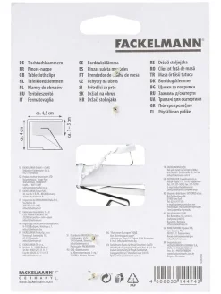 Fackelmann Weitere Haushaltshelfer<8er-Set: Tischtuchklammern in Weiß - (L)4,5 x (B)1,5 cm