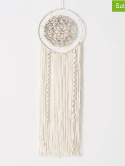 Boltze Wohndekoration<2er-Set: Traumfänger "Chakra" in Beige/ Creme - (H)86 cm