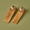 BELLA MAISON Tür- & Zugluftstopper<2er-Set: Türstopper ''Hermosa'' in Hellbraun - (B)16,5 x (H)5 x (T)4,5 cm