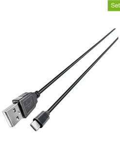 GRUNDIG Technikzubehör<2er-Set: USB-A-USB Typ-C-Kabel in Schwarz