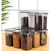 Violeta Home Aufbewahren & Servieren<12er-Set: Vorratsbehälter in Anthrazit - 1,2 l