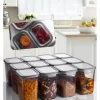 Violeta Home Aufbewahren & Servieren<12er-Set: Vorratsbehälter in Grau - 2 l