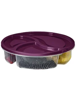 Violeta Home Aufbewahren & Servieren<4er-Set: Vorratsbehälter in Lila - (H)5 cm