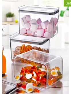 Violeta Home Aufbewahren & Servieren<3er-Set: Vorratsbehälter in Transparent - 1,75 l