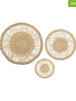 WellHome Wanddekoration<3er-Set: Wanddekore in Beige