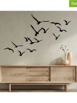 ABERTO DESIGN Wanddekoration<11er-Set: Wanddekore "Migration"