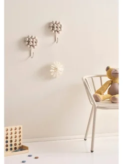 Jotex Weitere Haushaltshelfer<2er-Set: Wandhaken ''Benevento'' in Beige - (B)10,5 x (H)15,8 x (T)5,5 cm