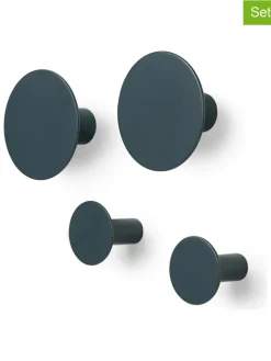 Blomus Regale & Schränke|Garderoben<4er-Set: Wandhaken "Ponto" in Grau