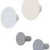 Blomus Regale & Schränke|Garderoben<4er-Set: Wandhaken "Ponto" in Creme/ Weiß/ Grau