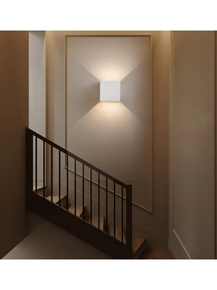 ZMH Wandleuchten<4er-Set Wandleuchte LED 5W in weiß modern 3000K warmweiß IP65