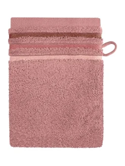 Schiesser Badtextilien<5er-Set: Waschhandschuhe "Skyline" in Rosa