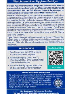 Dr. Beckmann Putz- & Waschutensilien<3er-Set: Waschmaschinen-Hygiene-Reiniger, je 250 g