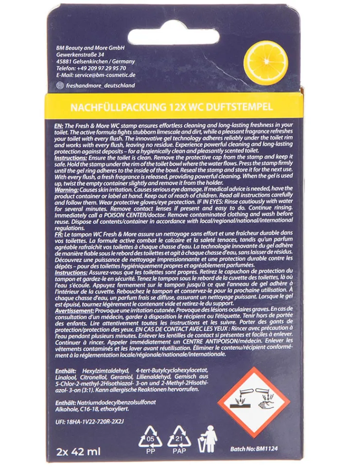 Fresh & More Putz- & Waschutensilien<4er-Set: WC-Duftstempel "Citrus Splash", je 2x 42 ml