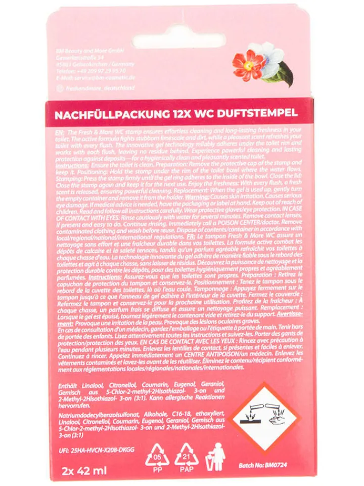 Fresh & More Putz- & Waschutensilien<4er-Set: WC-Duftstempel "Floral Harmony", je 2x 42 ml
