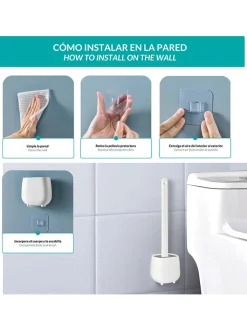 Joybos Badaccessoires<3er-Set: WC-Garnituren in Weiß - (B)11 x (H)36 x (T)3,5 cm