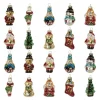 Clayre & Eef Weihnachtsschmuck<20er-Set: Weihnachtsanhänger in Bunt - (H)4 cm