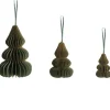 Beliani Künstliche Weihnachtsbäume<19er-Set Weihnachtsbaumkugeln ORKLA in Grün