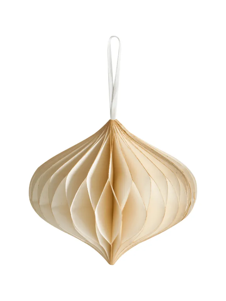 Beliani Künstliche Weihnachtsbäume<20er-Set Weihnachtsbaumkugeln JOLSTRA in Beige