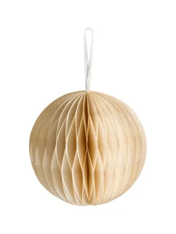 Beliani Künstliche Weihnachtsbäume<20er-Set Weihnachtsbaumkugeln JOLSTRA in Beige
