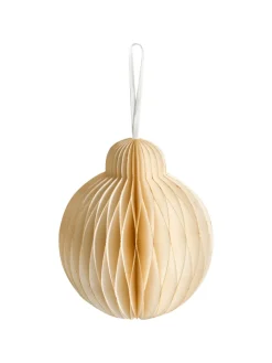 Beliani Künstliche Weihnachtsbäume<20er-Set Weihnachtsbaumkugeln JOLSTRA in Beige