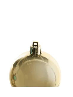 Beliani Künstliche Weihnachtsbäume<100er-Set Weihnachtsbaumkugeln VANERN in Bunt/Gold