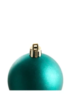 Beliani Künstliche Weihnachtsbäume<100er-Set Weihnachtsbaumkugeln VANERN in Bunt/Gold