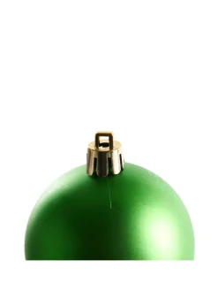 Beliani Künstliche Weihnachtsbäume<100er-Set Weihnachtsbaumkugeln VANERN in Bunt/Gold
