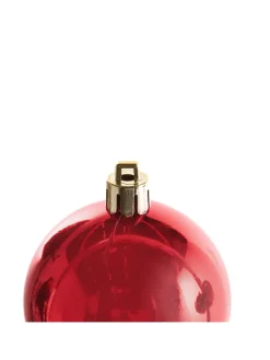 Beliani Künstliche Weihnachtsbäume<100er-Set Weihnachtsbaumkugeln VANERN in Bunt/Gold