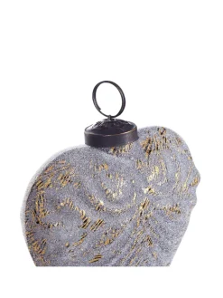 Beliani Künstliche Weihnachtsbäume<8er-Set Weihnachtsbaumkugeln FERIABLE in Grau/Gold/Silber
