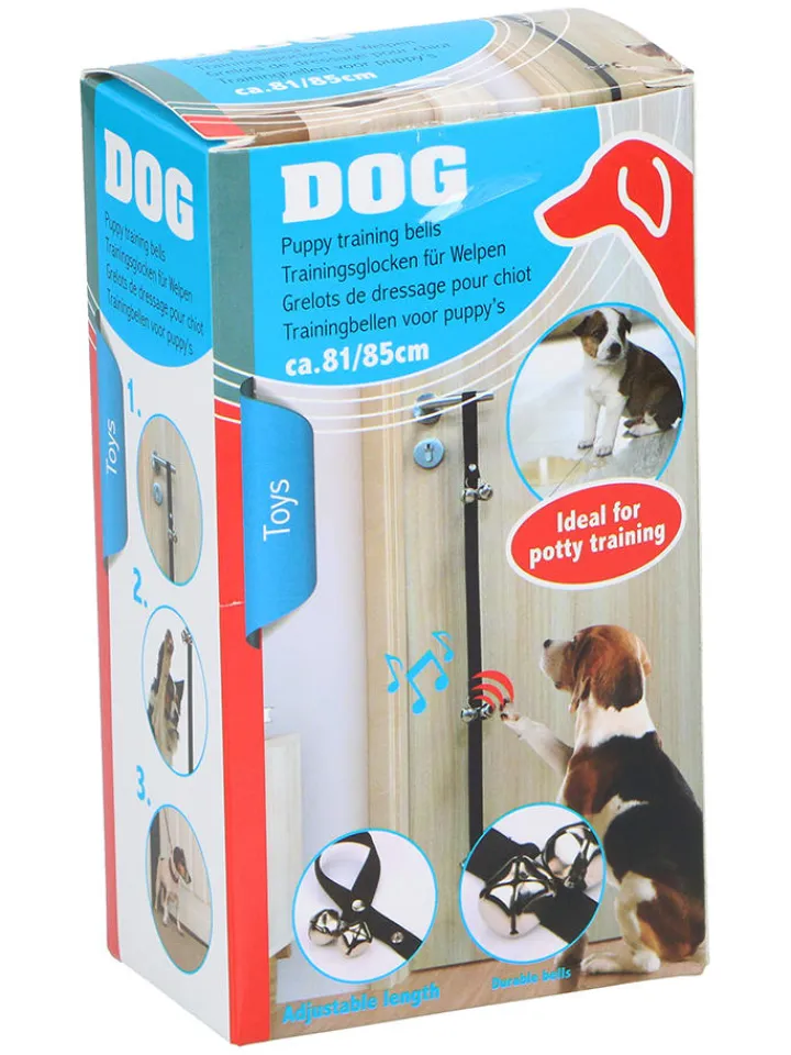 Edco Hunde<2er-Set: Welpen-Trainingsglocke in Schwarz - (L)85 cm