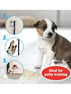 Edco Hunde<2er-Set: Welpen-Trainingsglocke in Schwarz - (L)85 cm