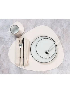 Björn Aufbewahren & Servieren<6er-Set: Wende-Untersetzer in Creme/ Grün - (L)13 x (B)11 cm