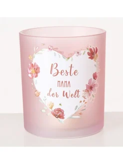Boltze Kerzen, Vasen & Mehr<6er-Set: Windlichter "Elsie" in Rosa