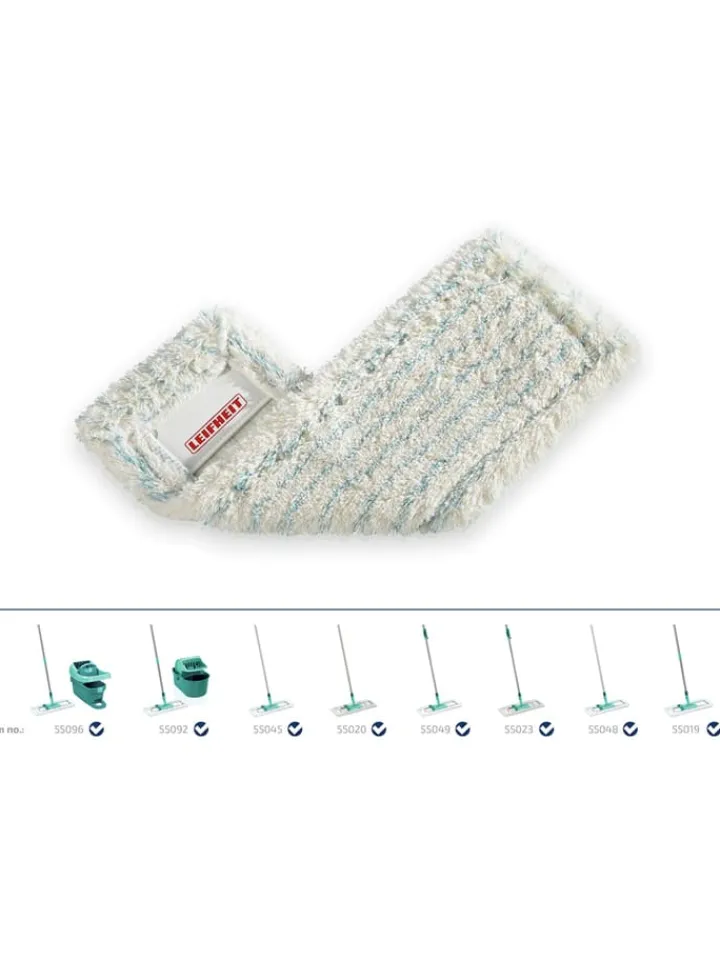 Leifheit Putz- & Waschutensilien<2er-Set: Wischbezüge "Profi XL cotton plus" in Creme