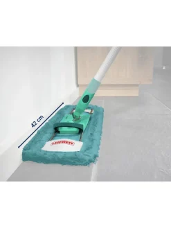 Leifheit Putz- & Waschutensilien<2er-Set: Wischbezüge "Profi XL static plus" in Türkis